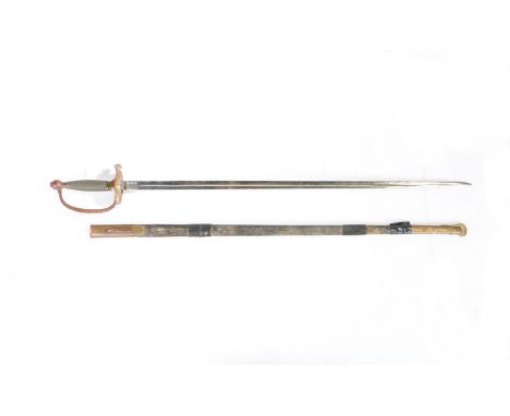 American Civil War period Non Commissioned Officers Sword by Ames Manufacturing Co. Chicopee, Massachusetts, single fullered 