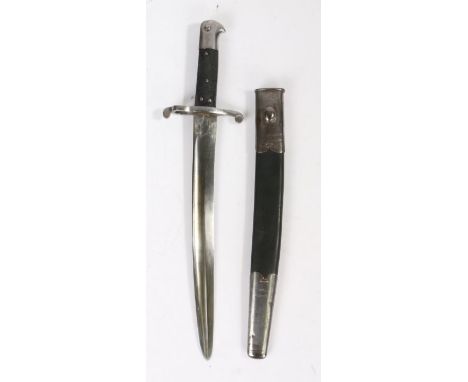 Pattern 1856 Drill Purpose (Cadet) Bayonet, officially converted and shortened from the 1856 Yataghan sword bayonet in 1886, 