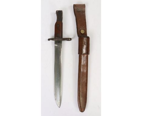 Pattern 1908 Ross Bayonet Mk 2, blade stamped with War Department broad arrow and Enfield inspection mark, pommel marked 'Ros