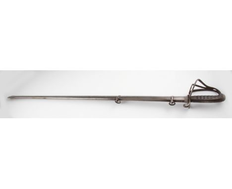 A VR Cavalry sword, by E.Samuelson Dawson street London, in metal scabbard.