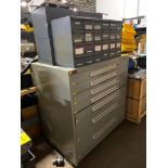 Lyon 7-Drawer Cabinet (Empty) & (3x) Durham Small Parts Cabinets w/ Content ***$20 LOADING FEE WILL
