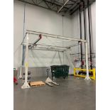 Unified Industries 4-Post Overhead Crane System, (2) Rails Rated To 500 LB. Each, 13' X 6" X 6" Post