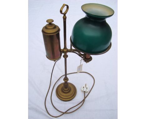 A converted oil lamp, 56cm high. 