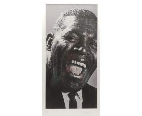 Sebastian Kruger (German 1963-):  Blues singer 'Howling Wolf', limited edition lithograph signed and numbered 3/99 in pencil 