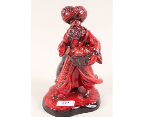 A Royal Doulton Flambe lamp seller