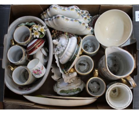 A Poole Aegean dish plus other china
