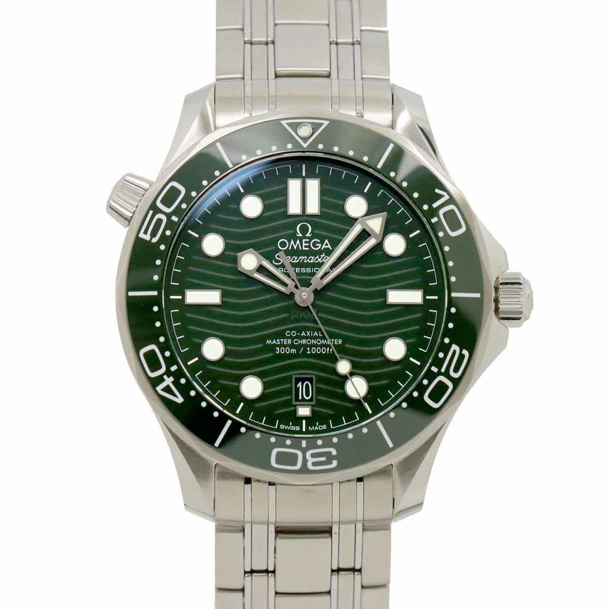OMEGA Seamaster Professional 300 Co-Axial 210 30 42 20 10 001 Men's Watch Date Green Automatic