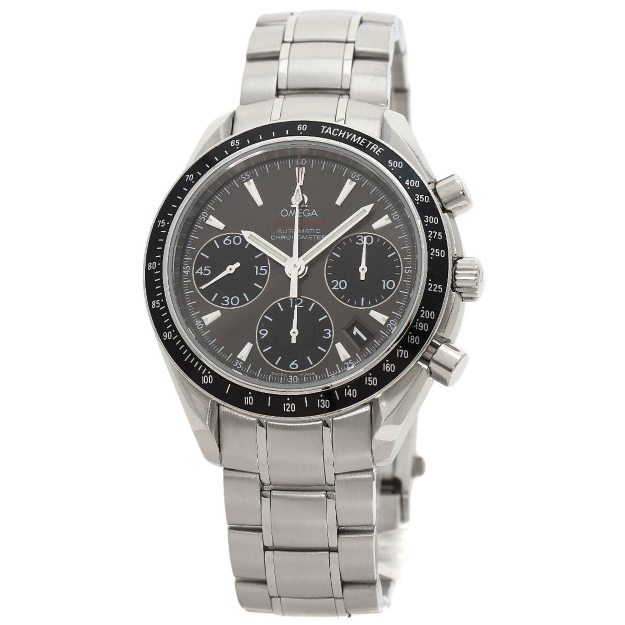 Omega 323.30.40.40.06.001 Speedmaster Date Watch Stainless Steel SS Men's