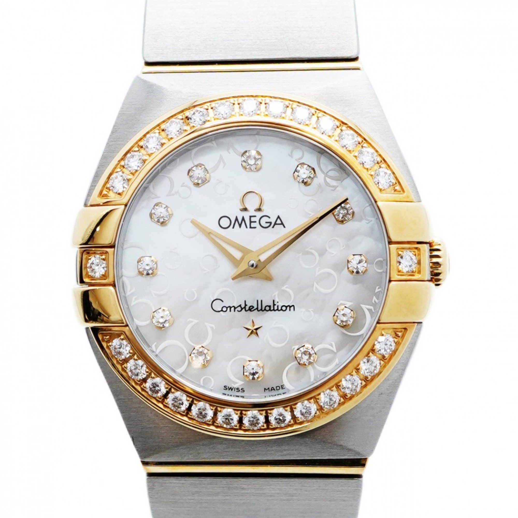 Omega Constellation 123.25.24.60.55.010 White Shell Dial Watch for Women