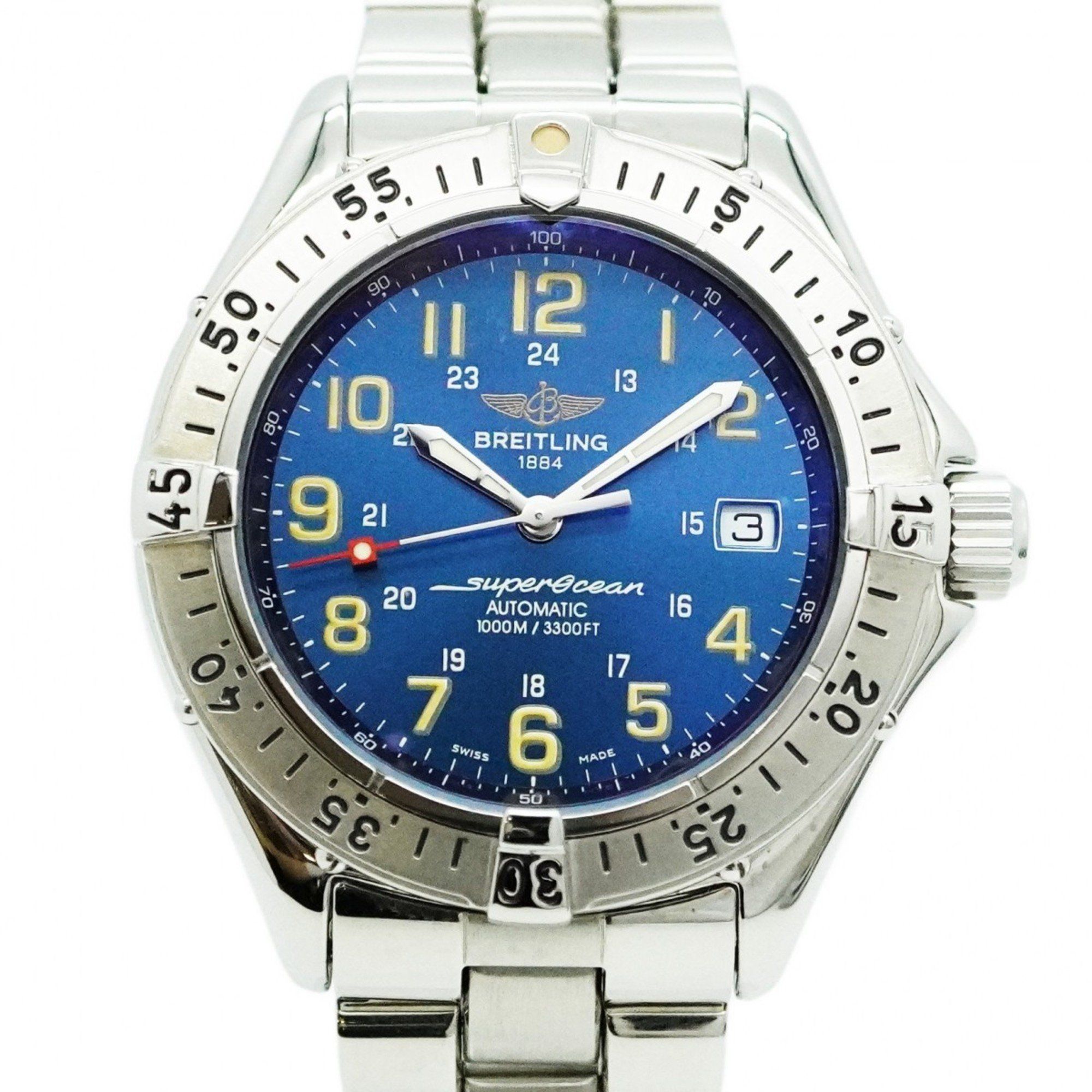 Breitling Superocean A17040 Blue Dial Men's Watch