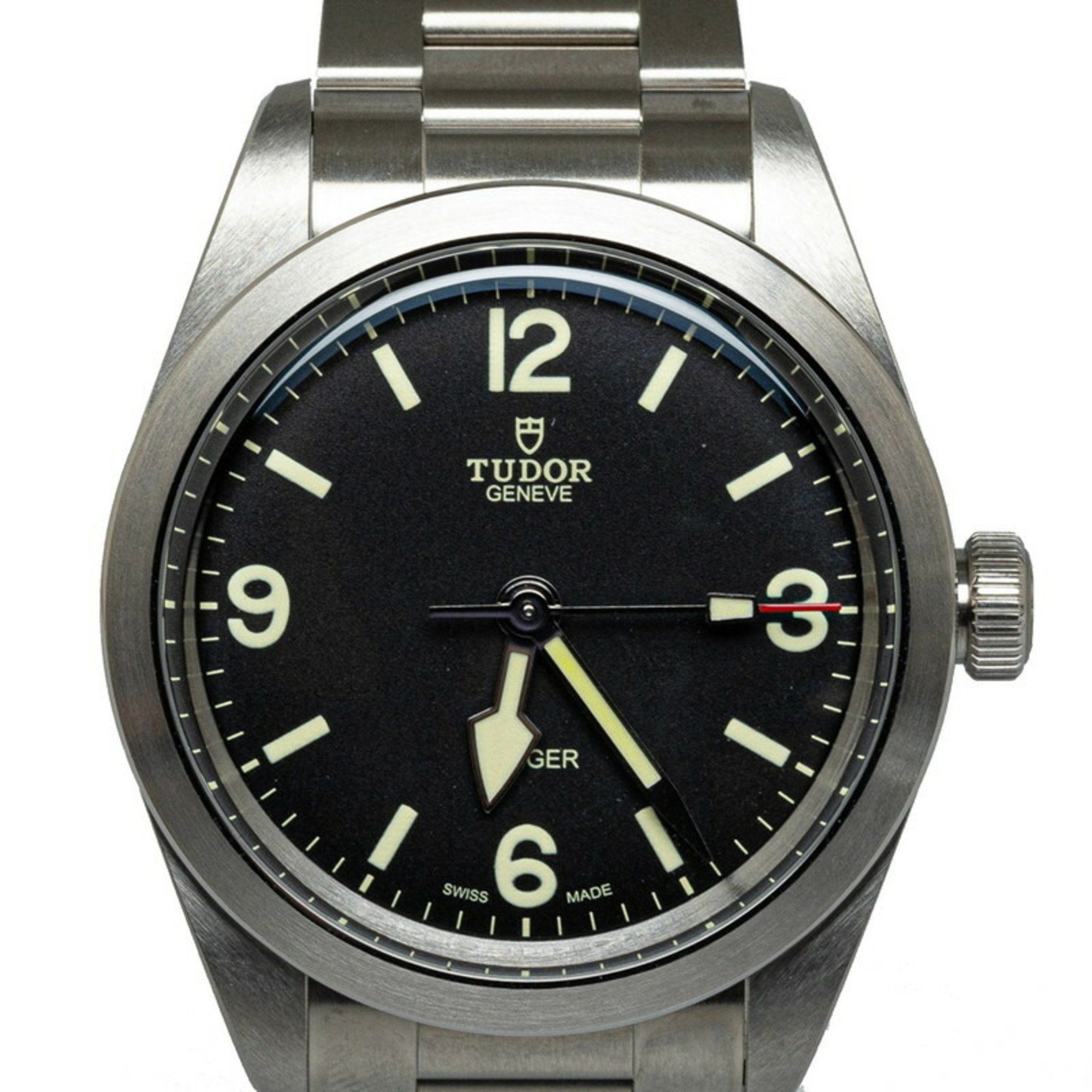 Tudor Ranger Watch 79950 Automatic Black Dial Stainless Steel Men's TUDOR