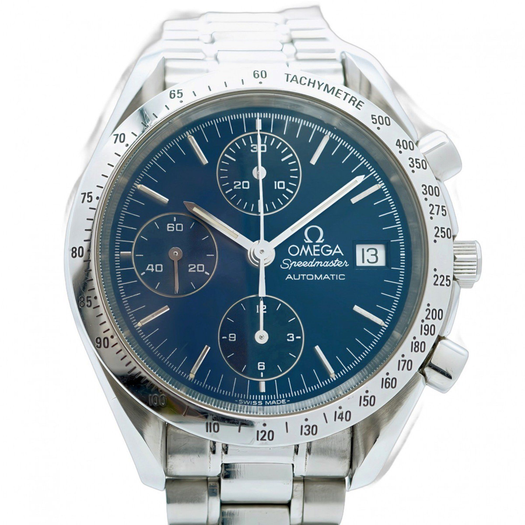 Omega Speedmaster Blue Dial Watch Men's