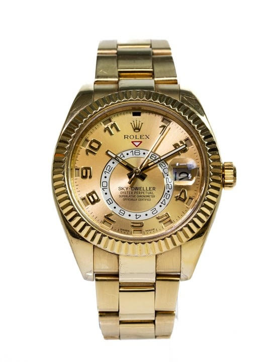 Rolex Sky Dweller 18ct Gold Watch - Ref: 326938