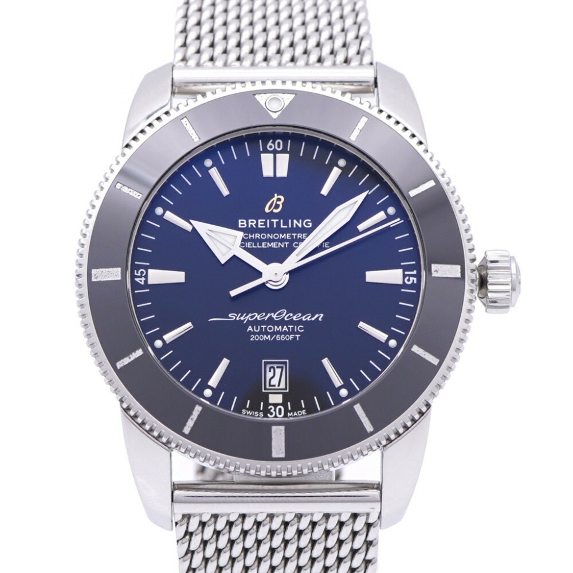 Breitling Superocean Heritage II AB2020 Automatic Watch Stainless Steel Black Dial 1107BREITLING Men