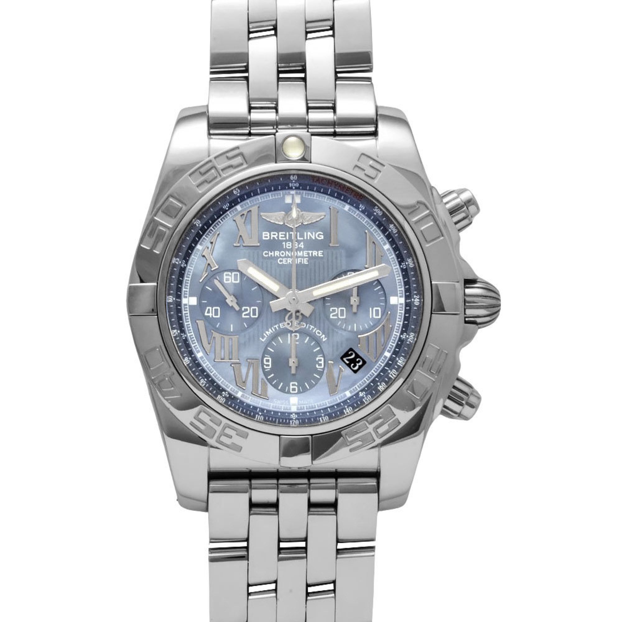 BREITLING A011BMPPA Chronomat 44 Automatic Watch Blue Shell Dial Japan Limited 400 Pieces Men's