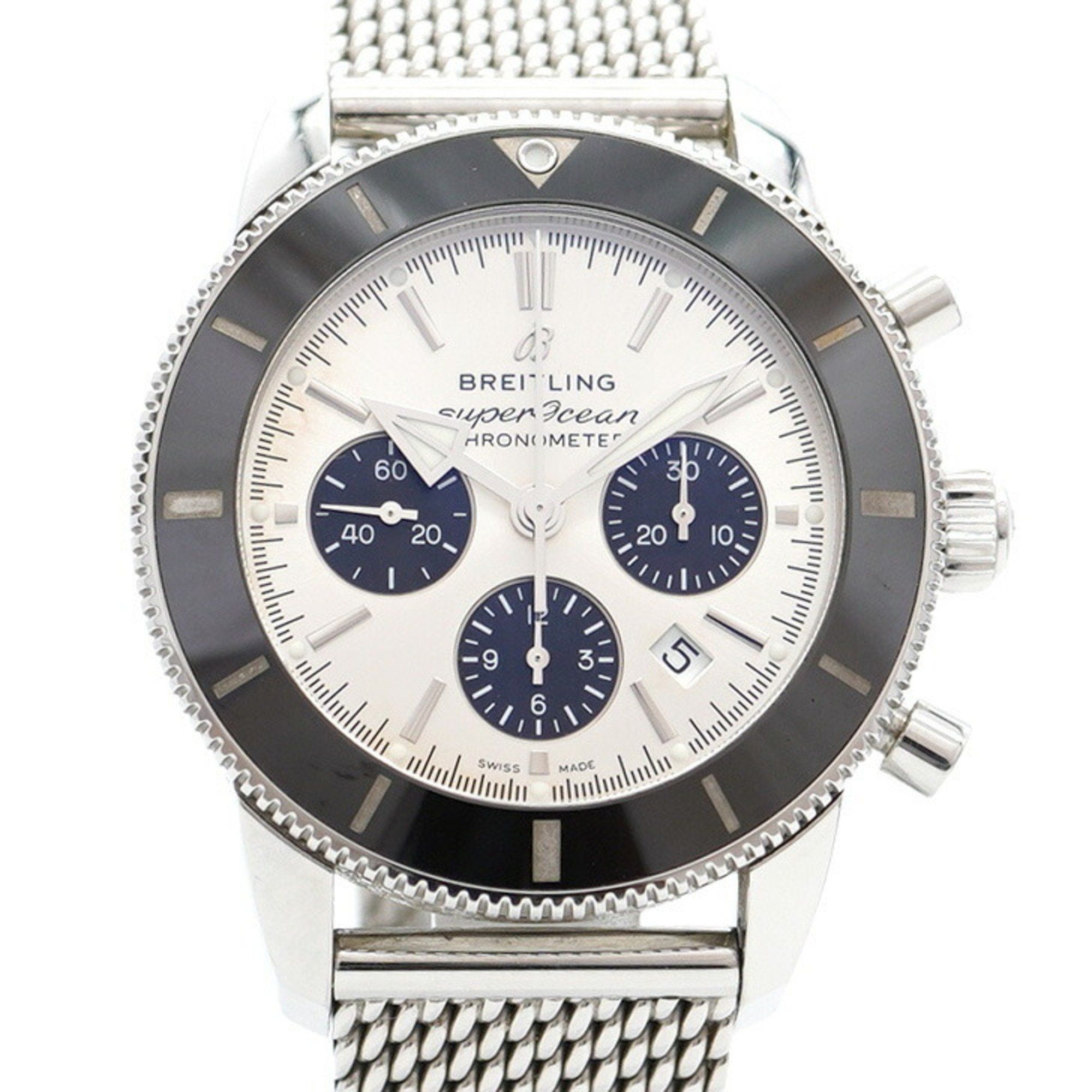 Breitling Superocean Heritage AB0162 Silver Dial Watch for Men