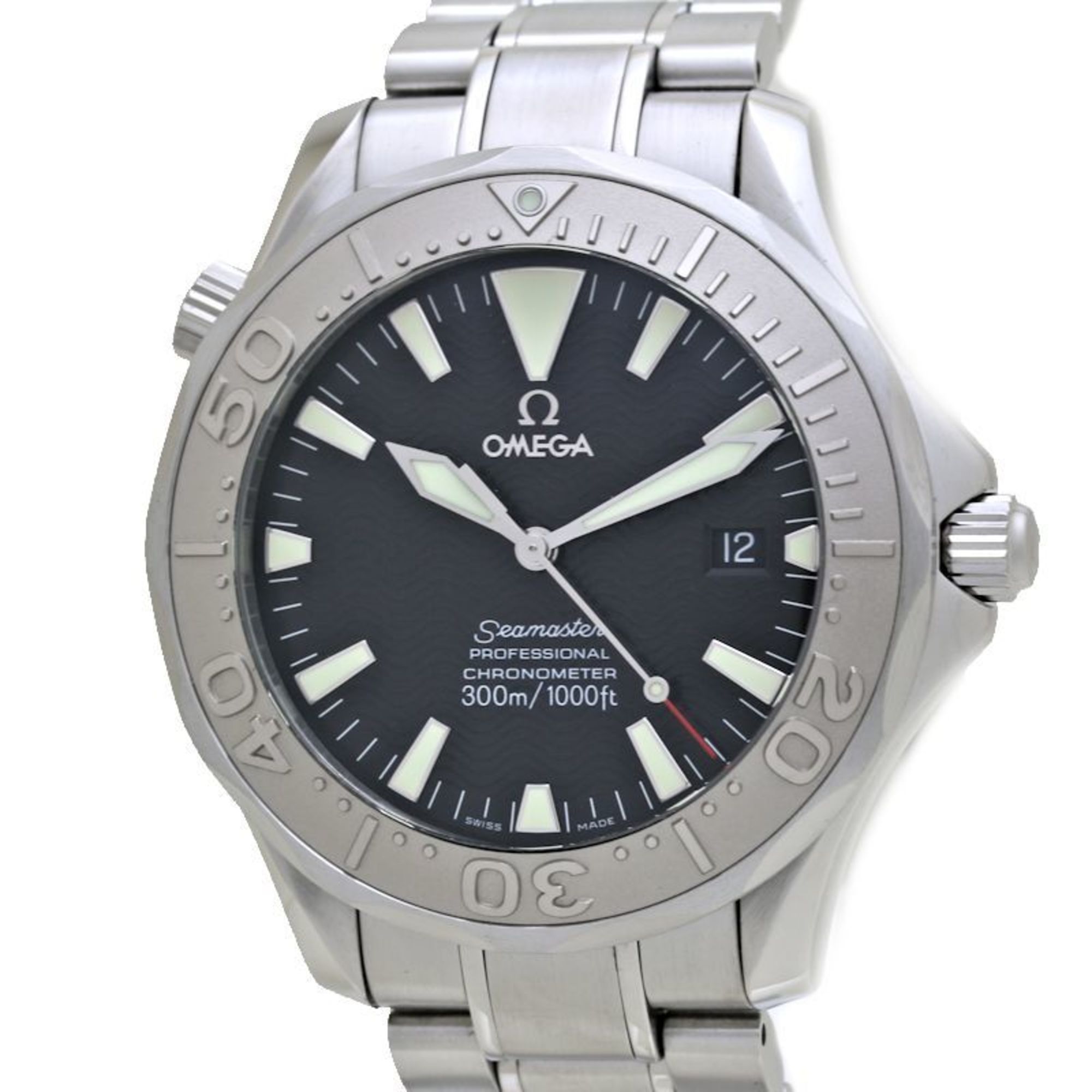 OMEGA Seamaster 300m 2230.50.00 Stainless Steel x K18WG White Gold Men's 39696