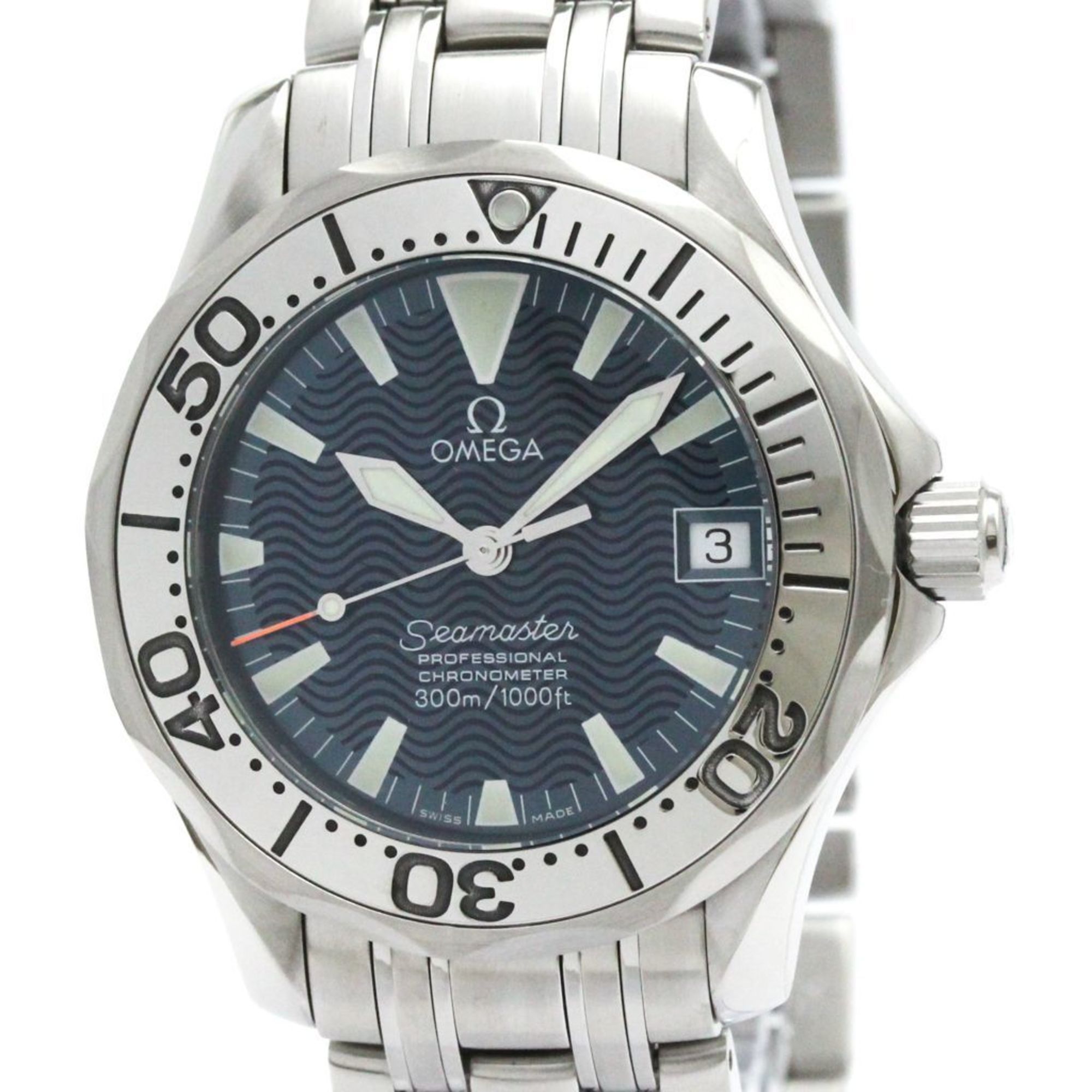 Polished OMEGA Seamaster Professional 300M Jacques Mayol Watch 2554.80