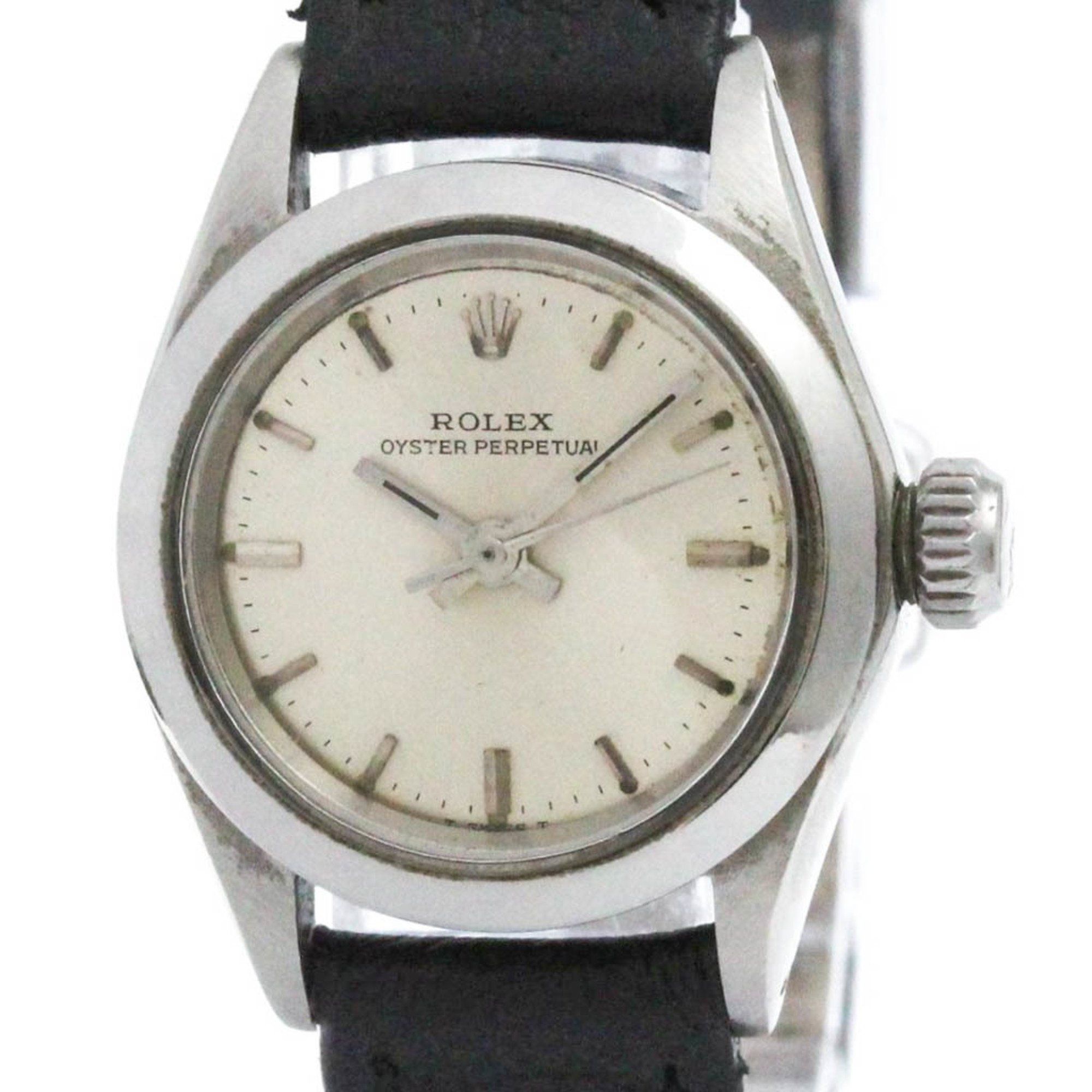 ROLEX Oyster Perpetual 6618 Steel Automatic Ladies Watch Vintage