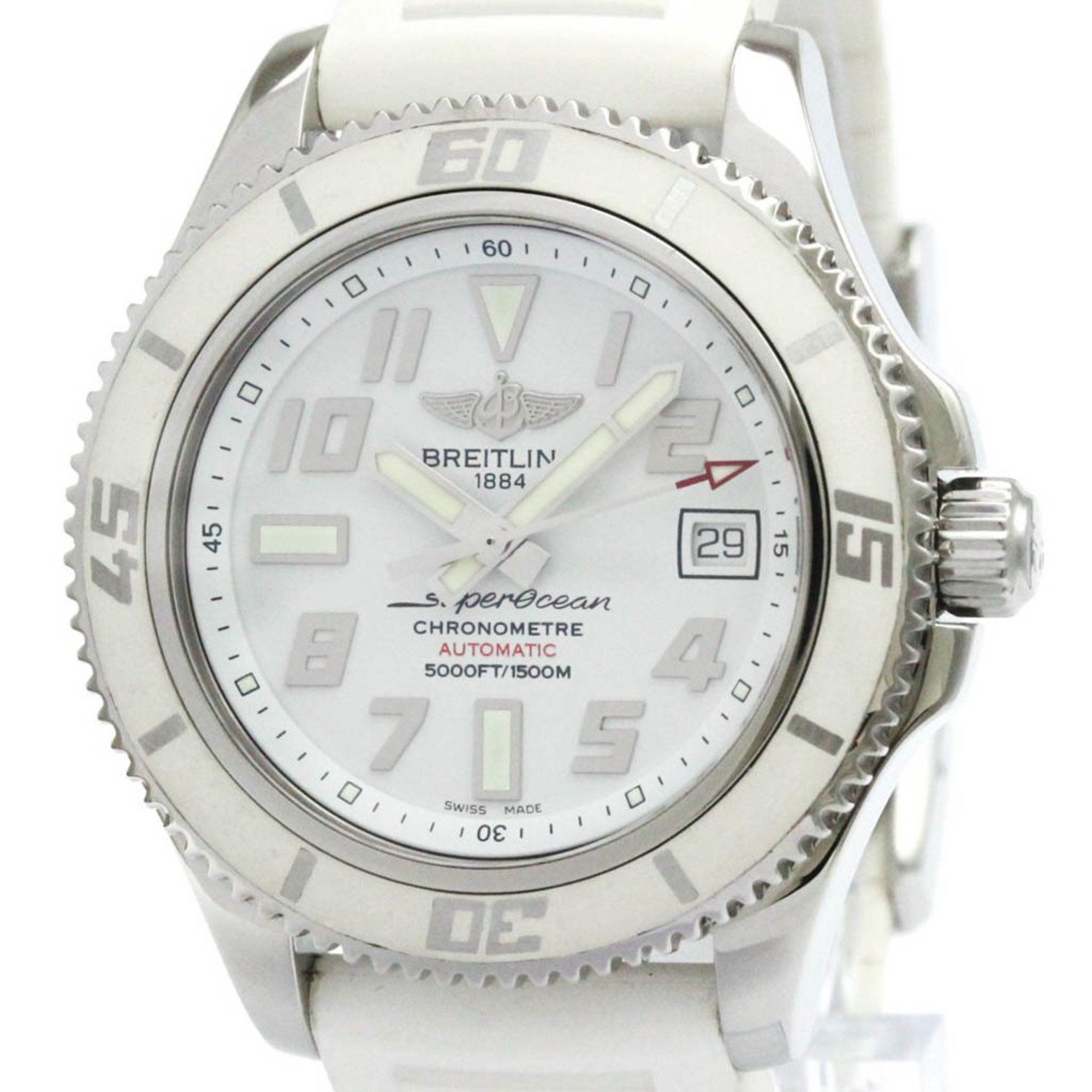 Polished BREITLING SuperOcean 42 Japan LTD Edition Steel Watch A17364