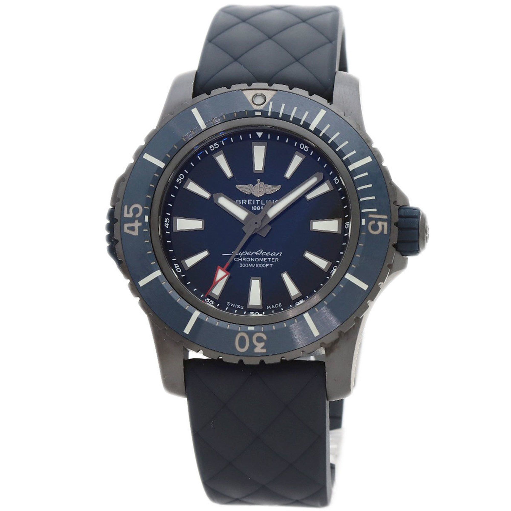 BREITLING V17369 Superocean 48 Watch Titanium Rubber Men's