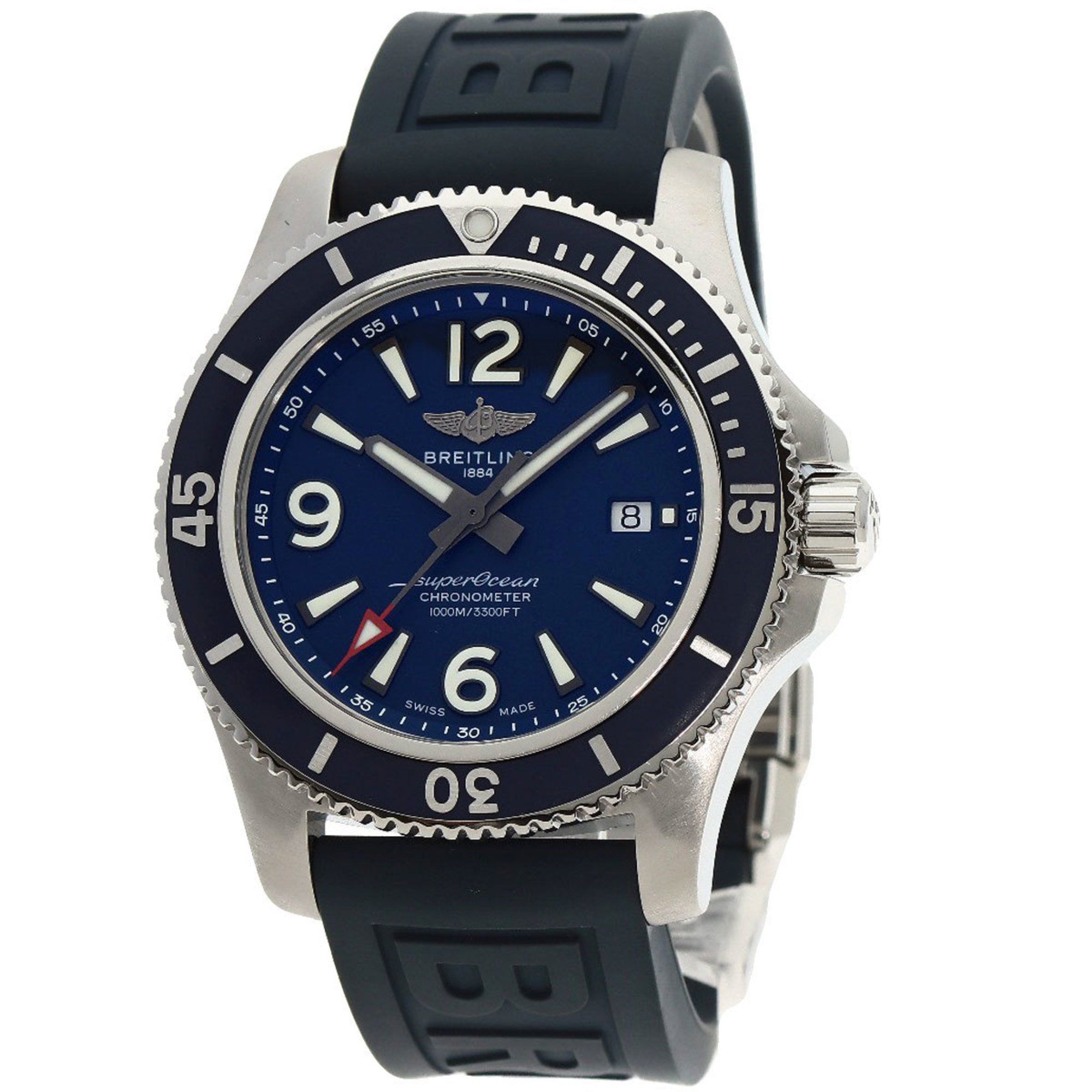 Breitling A17367 Superocean 44 Watch Stainless Steel Rubber Men's