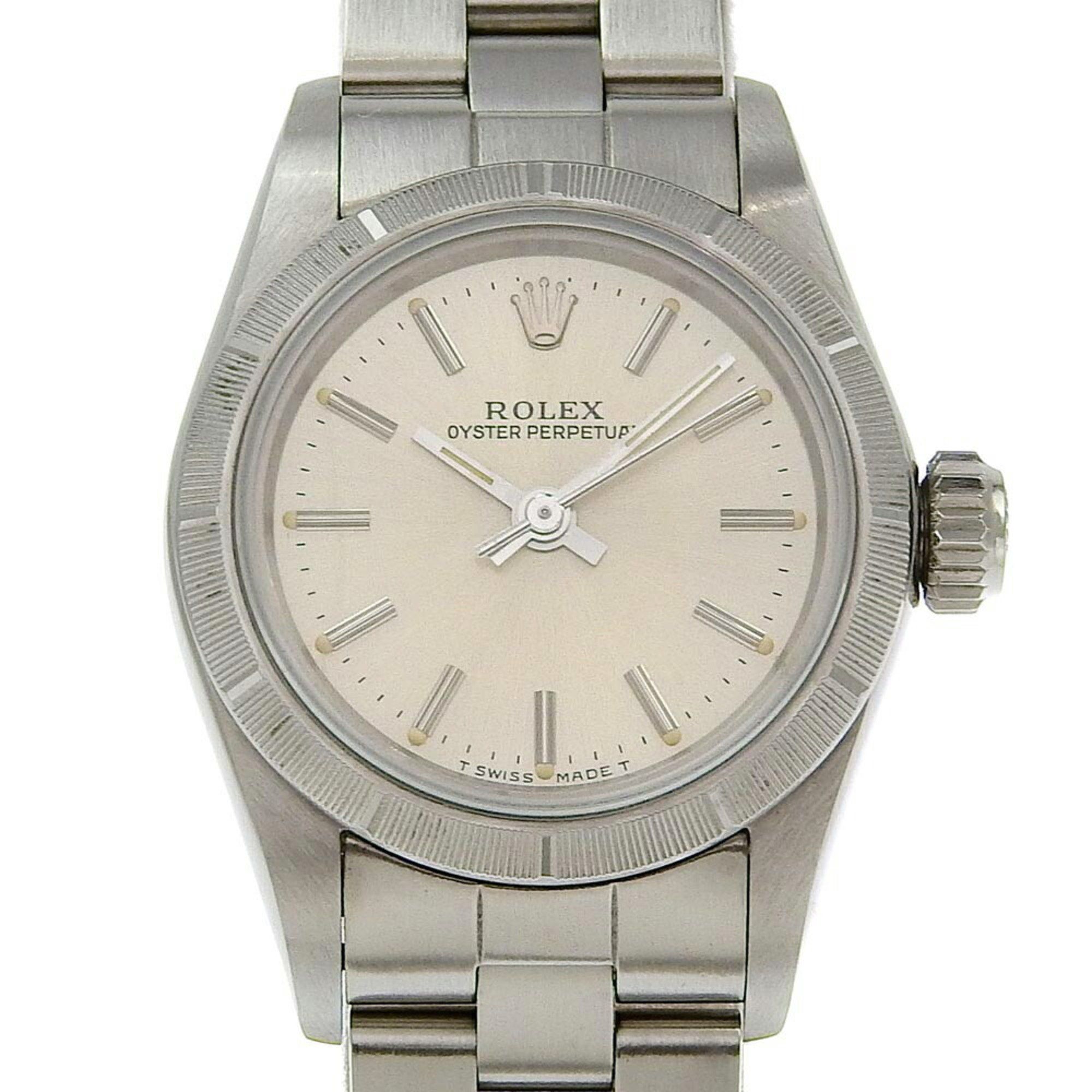 Rolex ROLEX Oyster Perpetual Watch cal.2130 67230 Stainless Steel 1989-1990 Automatic Silver Dial La