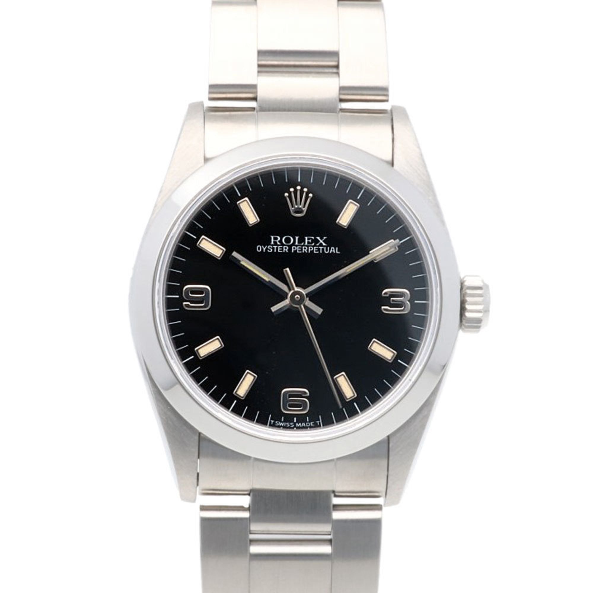 Rolex Oyster Perpetual Watch Stainless Steel 67480 Automatic Unisex ROLEX T serial 1996 model