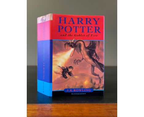 ROWLING, (J. K.). Harry Potter and the Goblet of Fire, first edition hardback, SIGNED by the author in bold black ink on dedi
