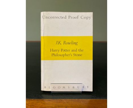 ROWLING, (J. K.). Harry Potter and the Philosopher's Stone, "Uncorrected Proof Copy" [pre-dating the first published edition]