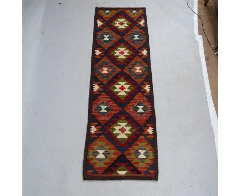 A Maimana Kilim runner. 200x65cm 