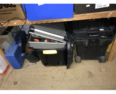 Shelf of tools and tool chests