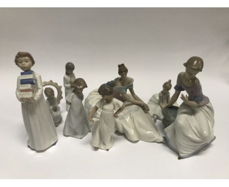 Eight Nao figures