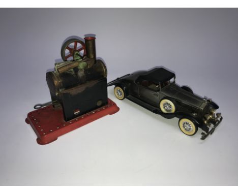 A small Mamod engine and a battery operated car (2)