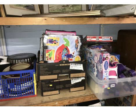 Shelf of Children's games etc.