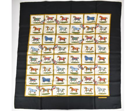Herm&egrave;s scarf 'Petits Chevaux', approximately 90 x 90cm&nbsp;