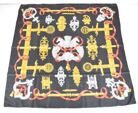 Herm&egrave;s scarf 'Ferronnerie', approximately 90 x 90cm&nbsp;