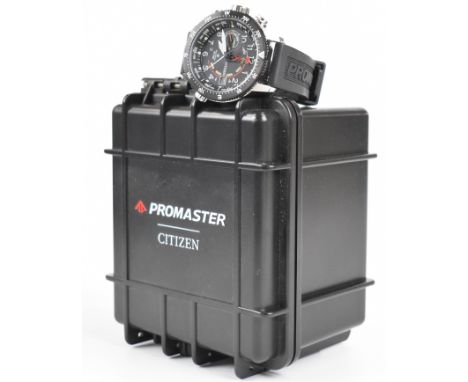 Citizen Promaster Altichron Eco-Drive&nbsp;gentleman's chronograph wristwatch ref.&nbsp;J290-R007955 with date aperture, lumi