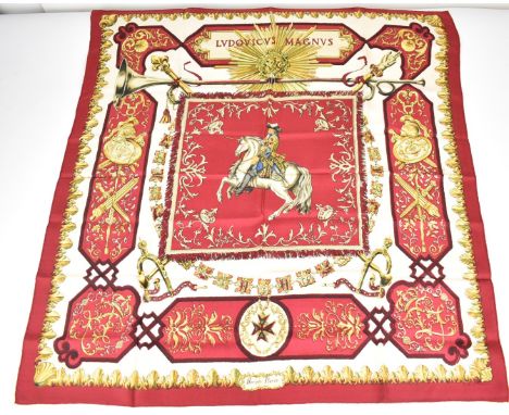 Herm&egrave;s silk scarf 'Ludovicus Magnus', approximately 90 x 90cm&nbsp;