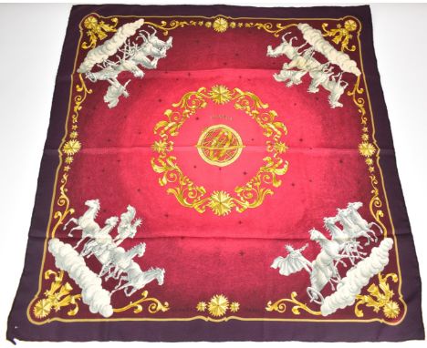 Herm&egrave;s silk scarf 'Cosmos', approximately 90 x 90cm&nbsp;