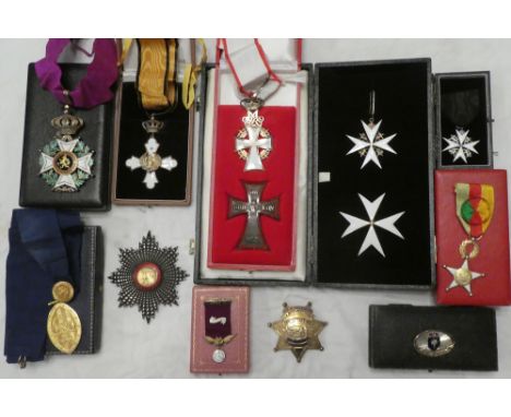 An impressive group of thirteen decorations, awards and insignia formerly awarded to The Rt. Hon. Sir Robert Bellinger, forme