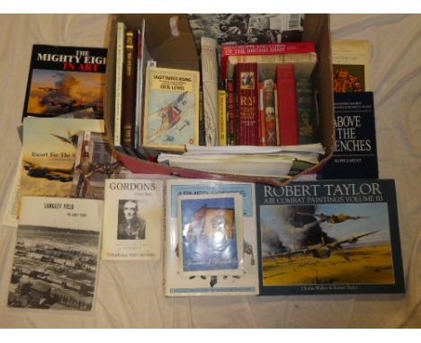 Various military and aviation volumes including Regiments and Corps of the British Army; Langley Field - the Early Years; Rob