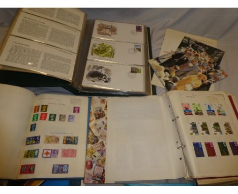 Various albums of mixed World stamps and a part collection of 1970's World Wildlife Fund first day covers