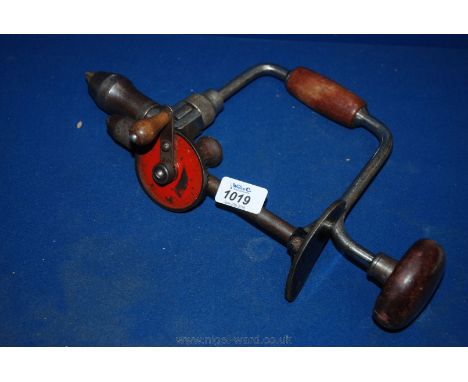 A Millers Falls Co. manual Drill bit plus another small hand Drill