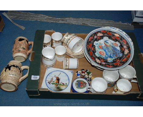 A quantity of china including Elizabethan 'Swiss Cottage' tea set (one cup missing), two 'Queens' china tea cups, two ceramic