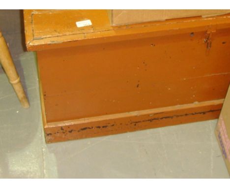 Antique painted trunk / blanket box