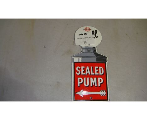 Vintage style enamel Shell sign 