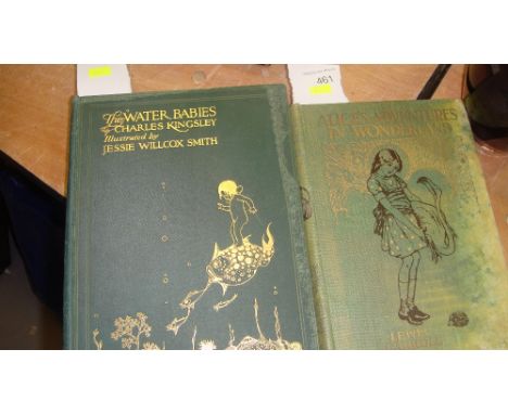 Alice's Adventures in Wonderland, 1926 reprint, Humphrey Milford London, The Water Babies Charles Kingsley, illustrated by Je