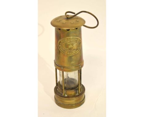 Miner's lamp by Thomas &amp; Williams Ltd, the brass plate marked Cambrian No 33821, 25cm high 