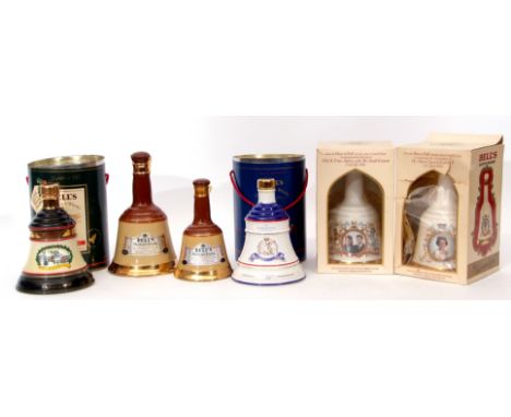 Collection of various Royal and other commemorative Bells Christmas 1990, Bells Royal Birth 1988, Bells 1986 Royal Wedding, Q